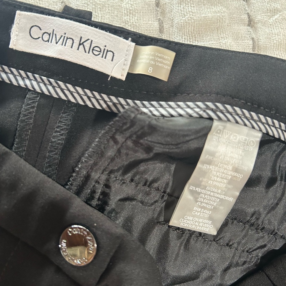 Calvin Klein‎ Women’s Black Dress Pants Straight Fit - Picture 9 of 9